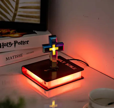 2024 Magnetic Levitating Bible & Cross Ornament