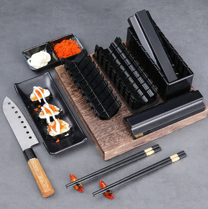 Sushi Tool Set for Making Rolls and Rice Balls