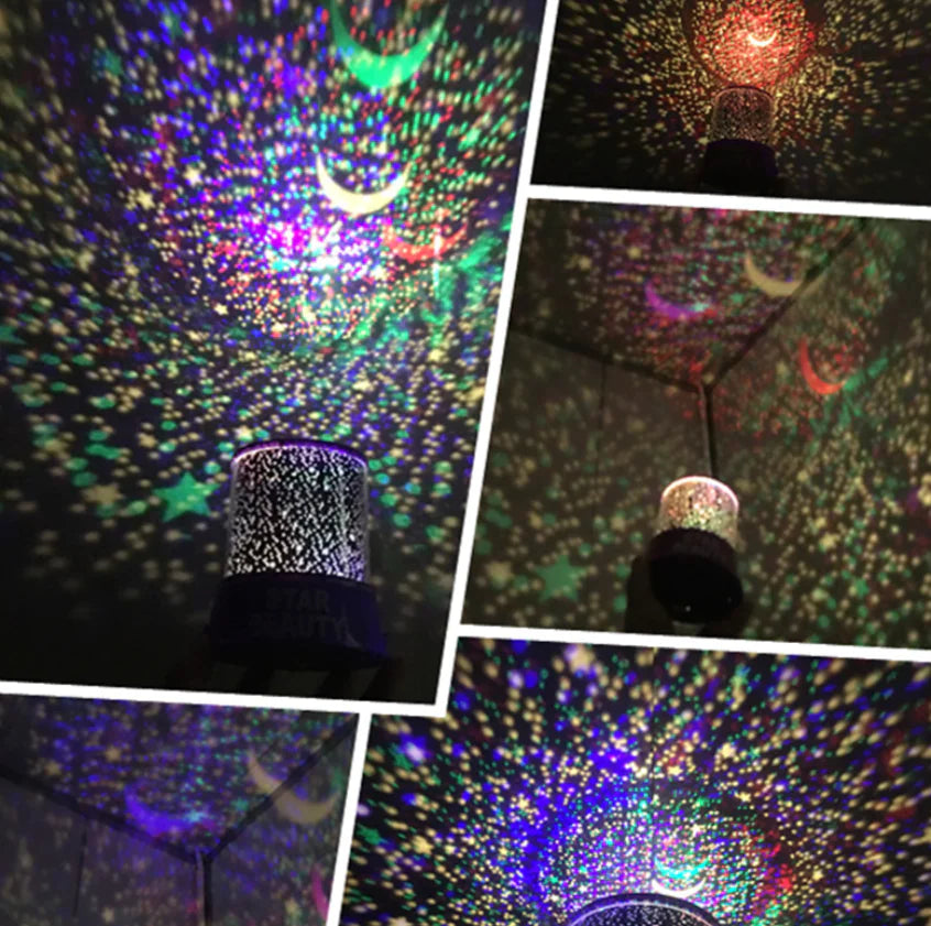 Starry Sky Night Light with Colorful Creative Design