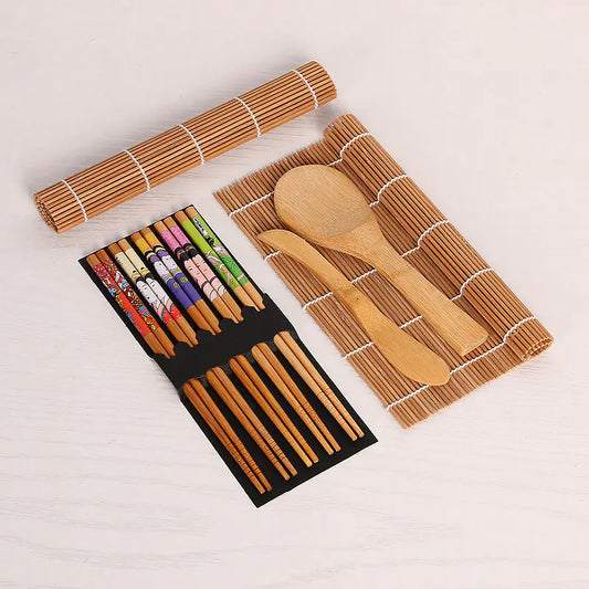 Sushi Tool Set for Making Rolls and Rice Balls